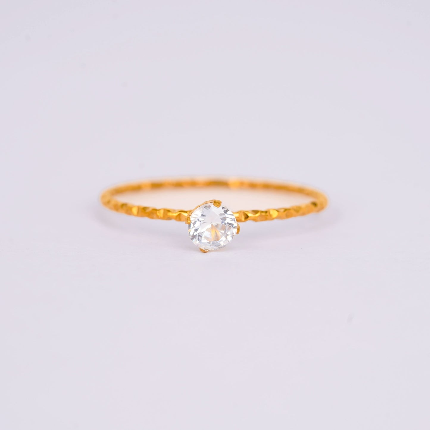Petite Solitaire Ring