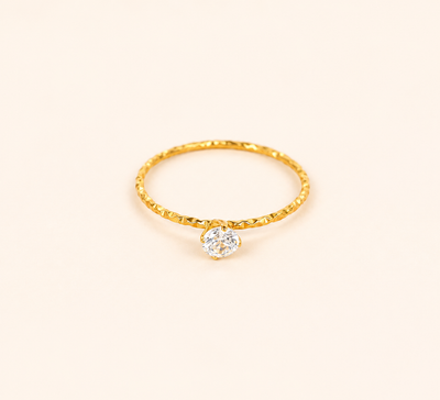 Petite Solitaire Ring