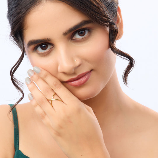 Architectural Crisscross Ring
