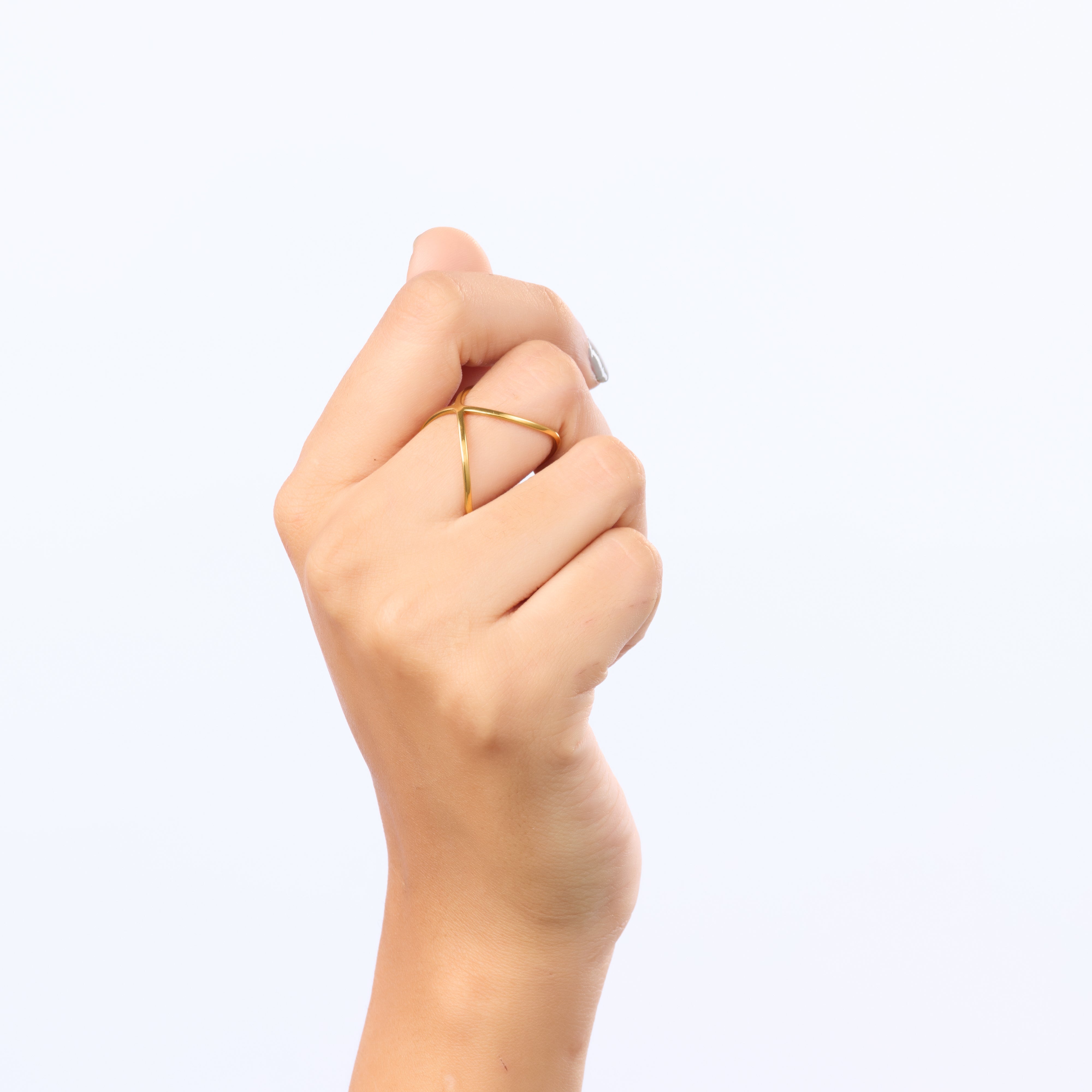 Architectural Crisscross Ring