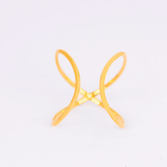 Architectural Crisscross Ring