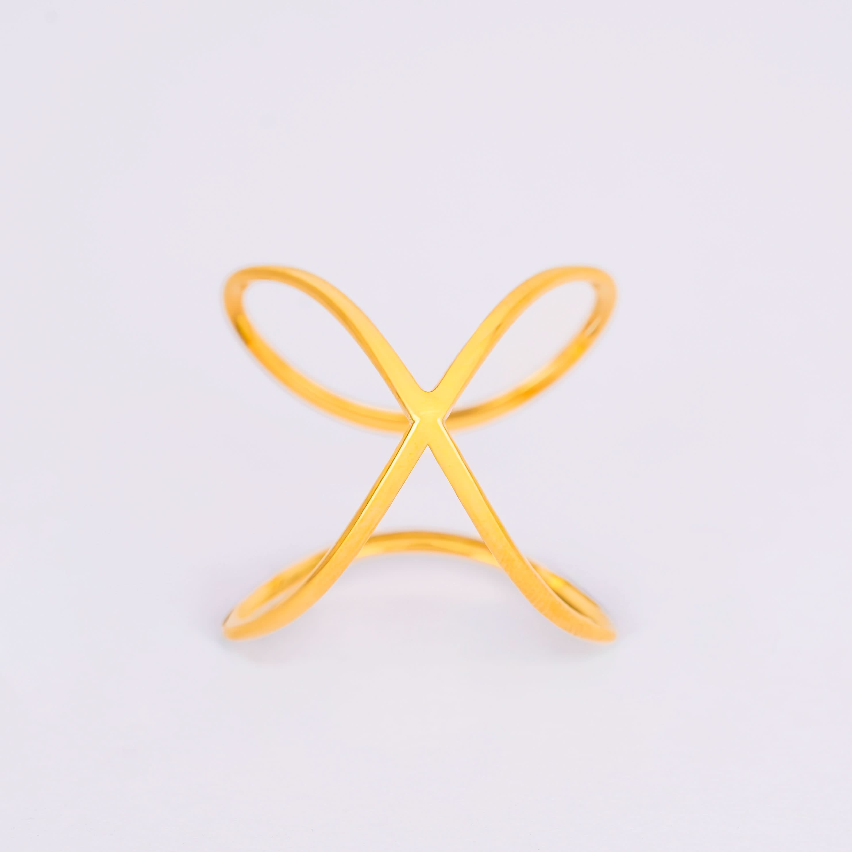 Architectural Crisscross Ring
