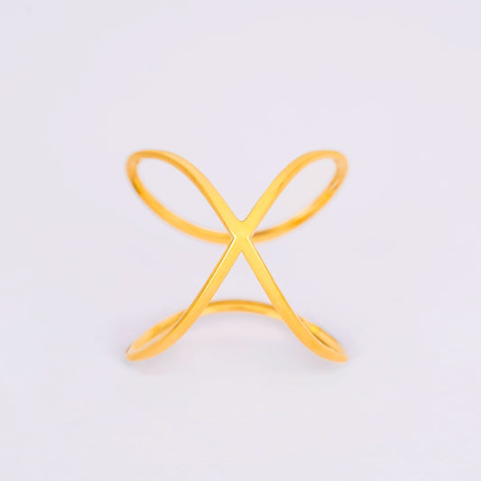 Architectural Crisscross Ring