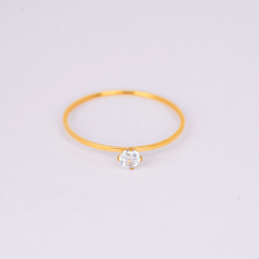 Classic Solitaire Gold Ring