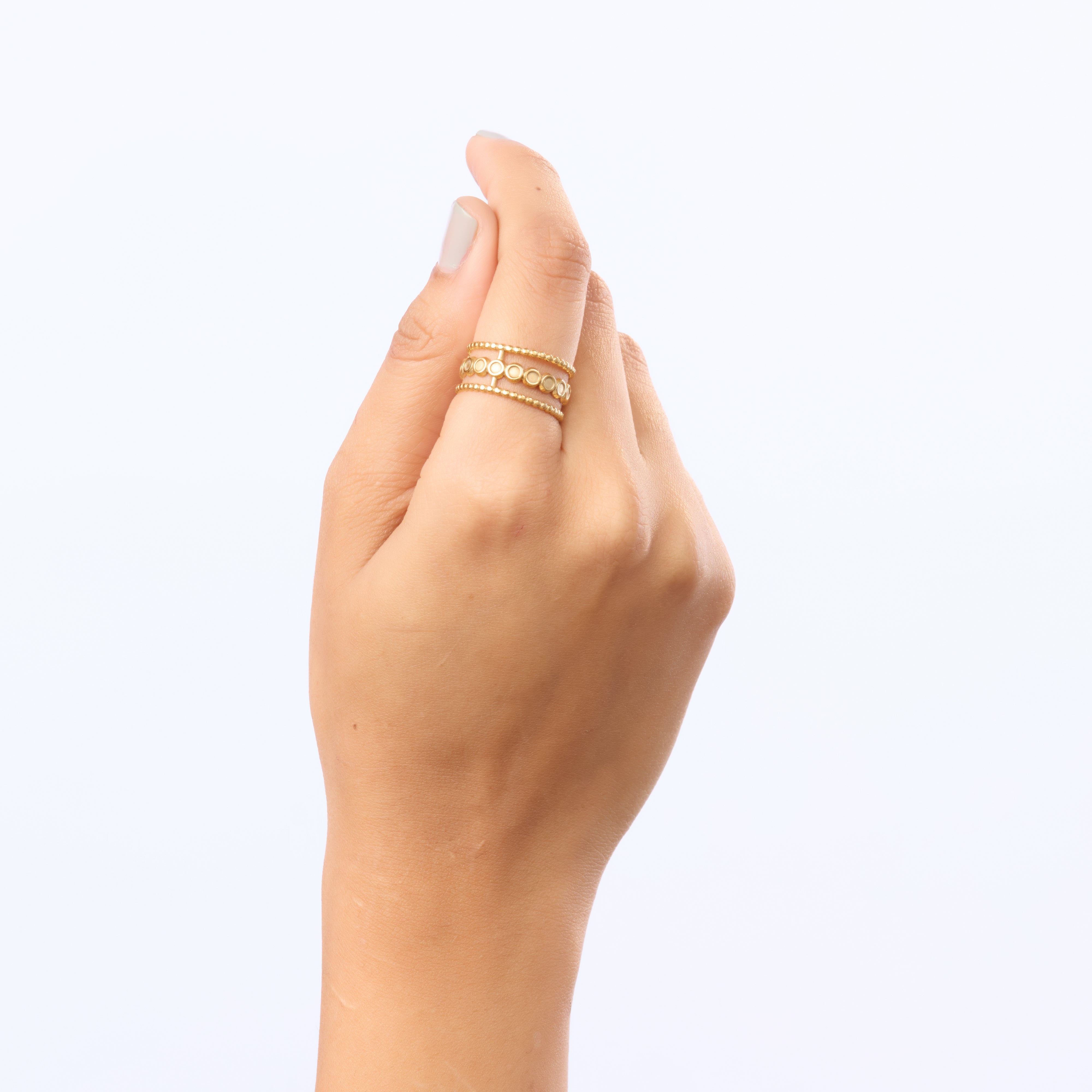 Evil Eye Medallion Ring