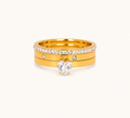 Royal Gold Heart Trio