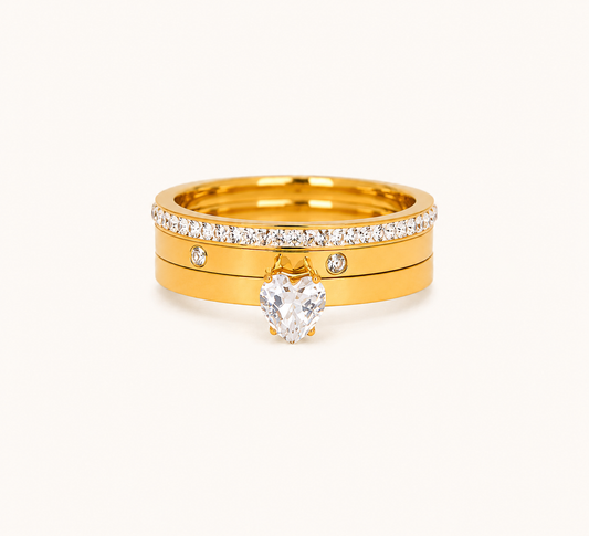 Royal Gold Heart Trio