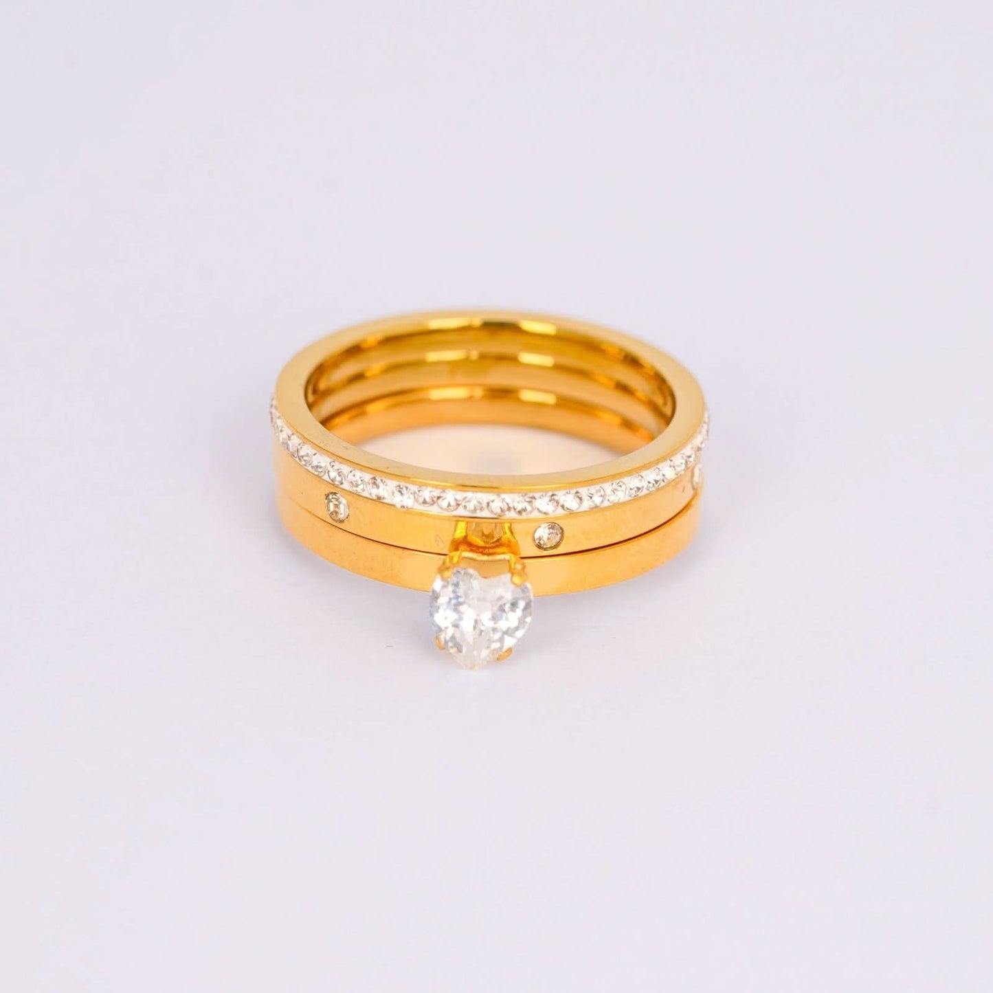 Royal Gold Heart Trio