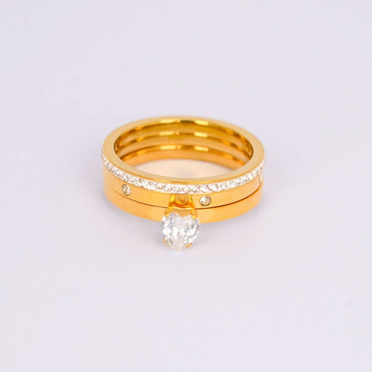 Royal Gold Heart Trio