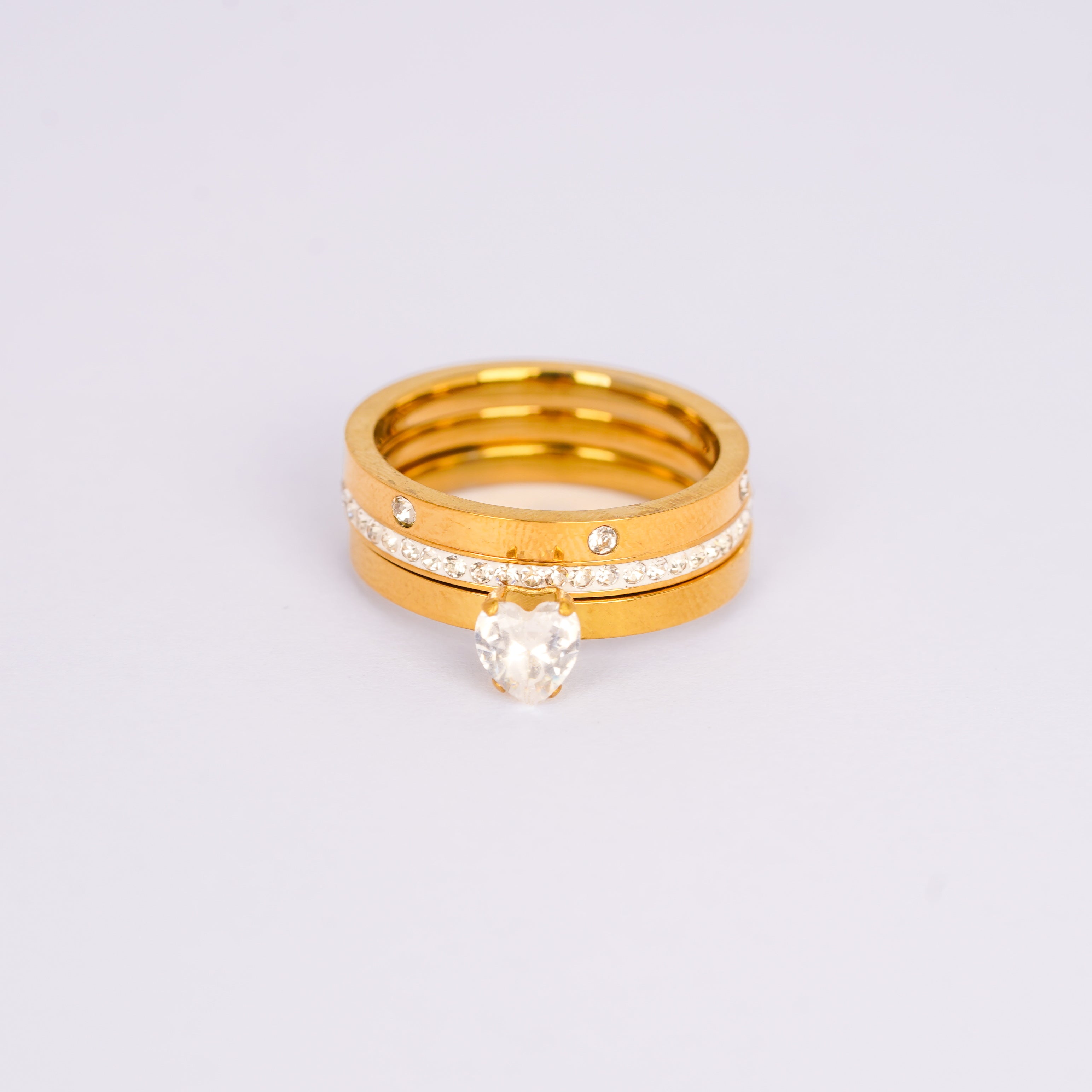 Royal Gold Heart Trio