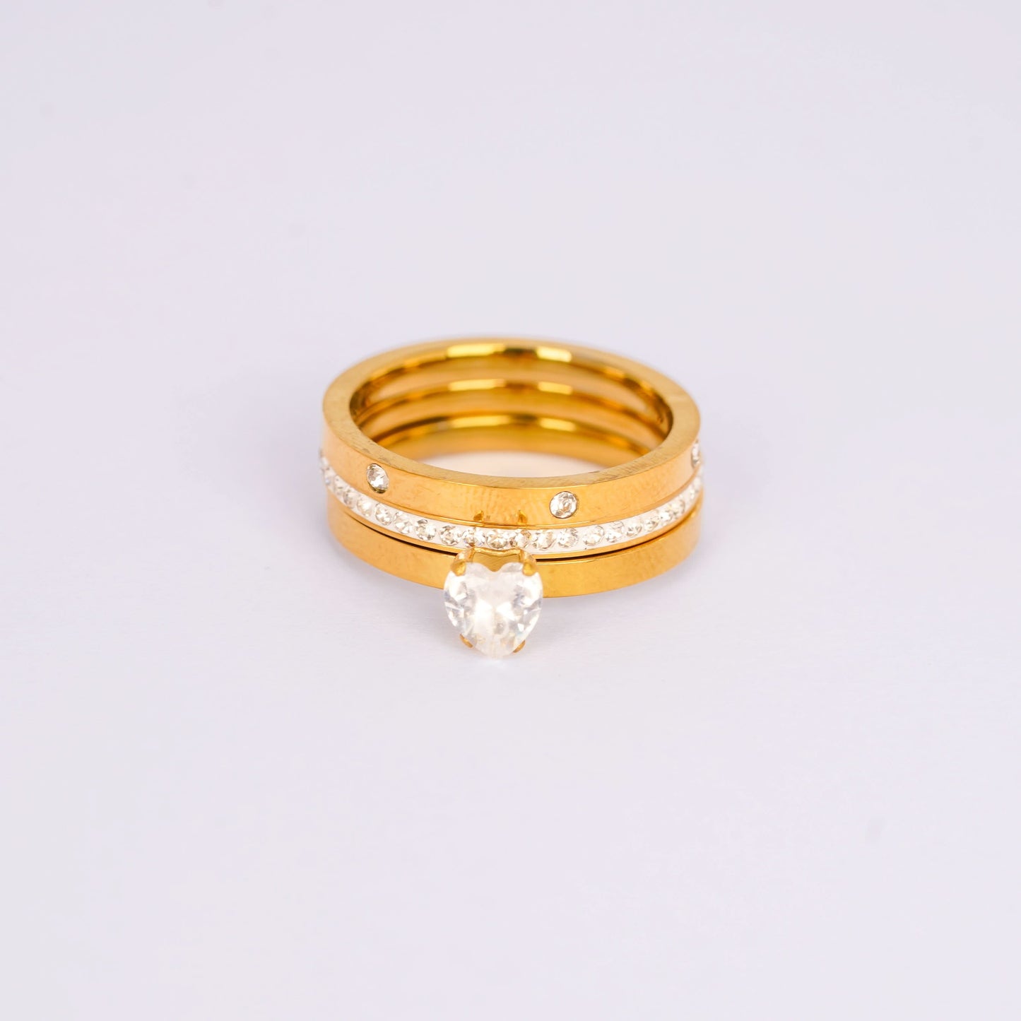 Royal Gold Heart Trio