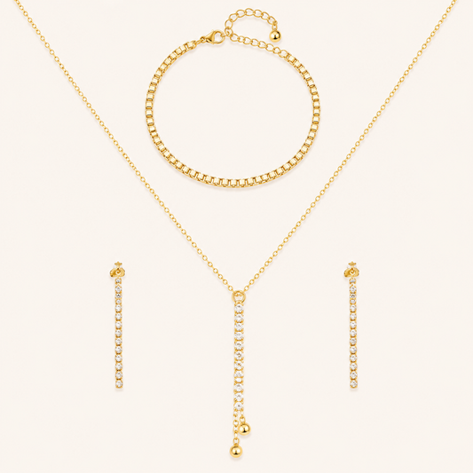 Pure Shine Linear Jewellery Set