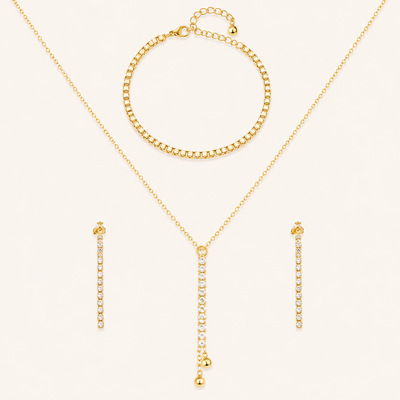 Pure Shine Linear Jewellery Set