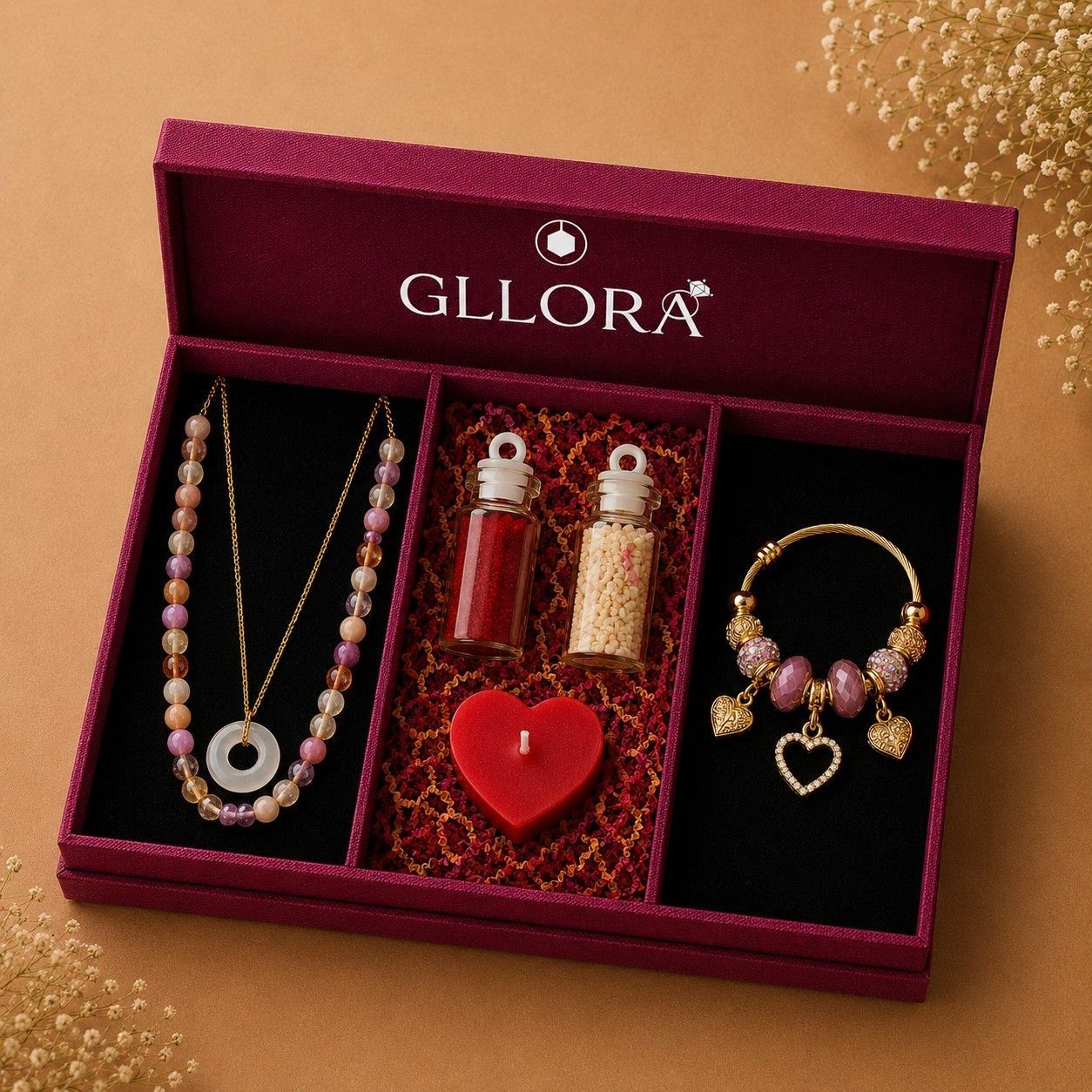 Rakhi Gift Hamper Pastel Charm Duo