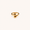 Abstract Oro Bypass Band Ring – fluid molten-curve sculptural bypass ring in 18K gold plated finish for women