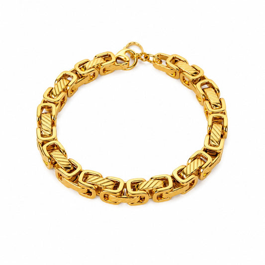 Pearl Rakhi With Boxy Intelinked Bracelet