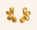 Amore Tropical Floral Butterfly Stud Earrings