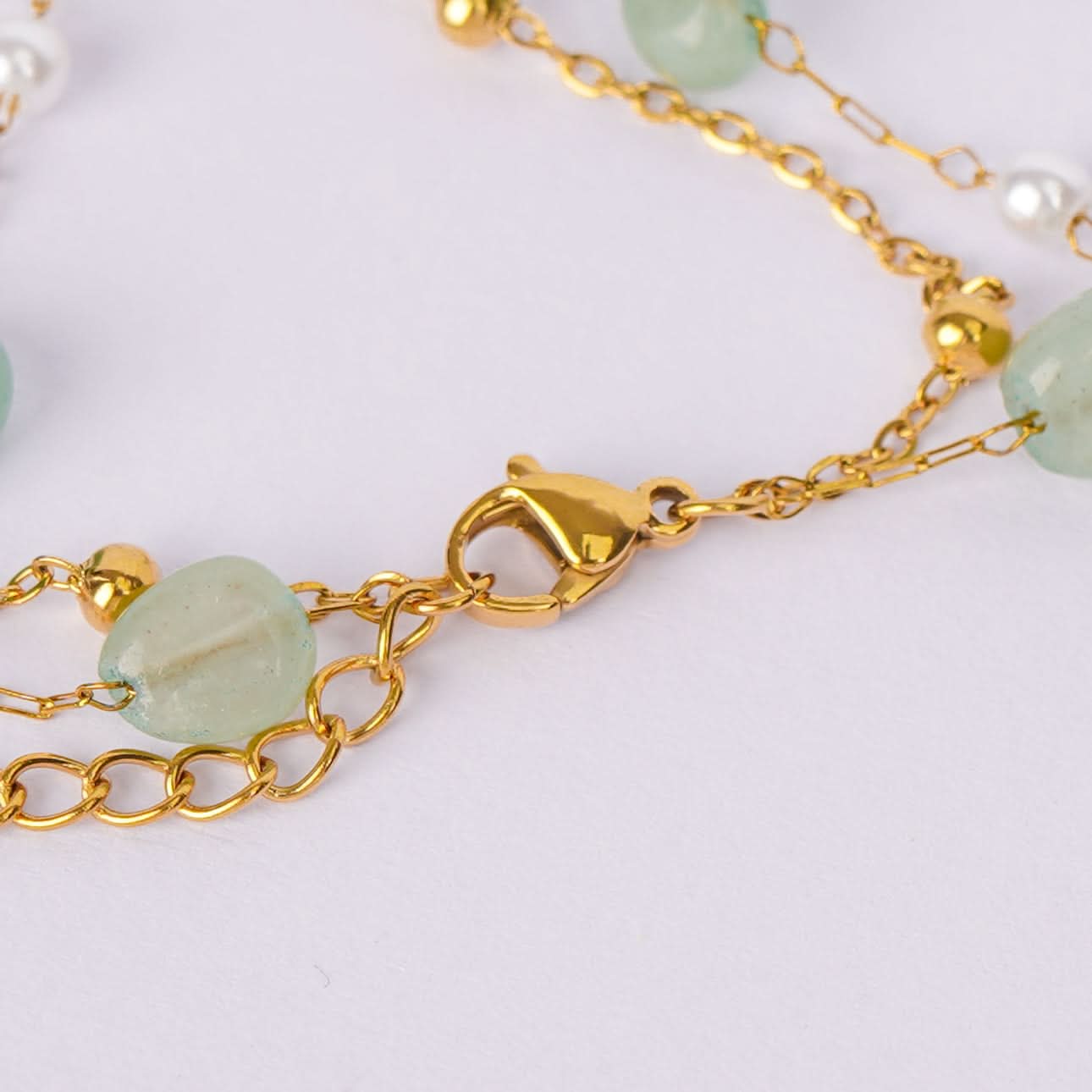 Aqualyn Mermaid Charm Luxe Bracelet - gold plated mermaid charm bracelet for women - view 4