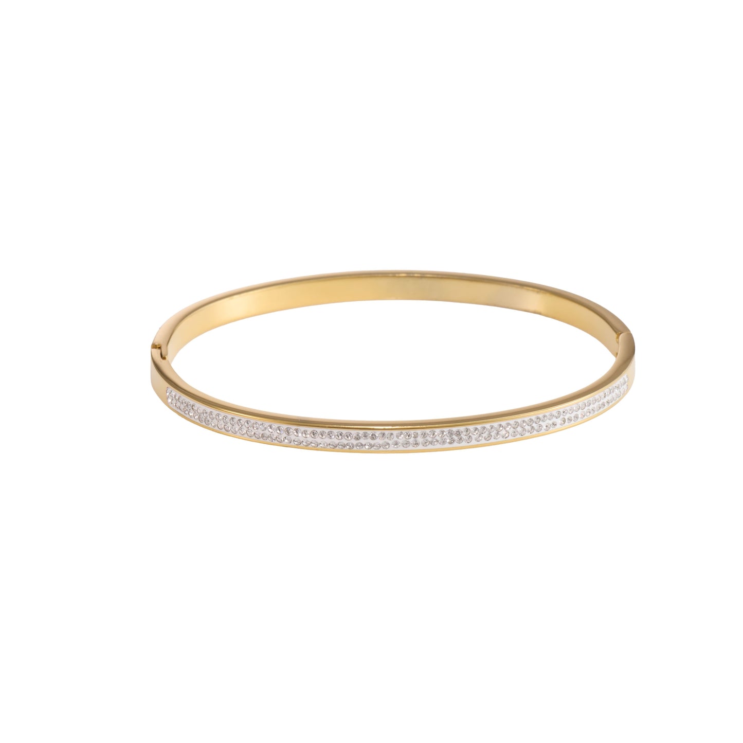 Aura Crystal Cuff Bracelet - gold plated crystal cuff bracelet for women