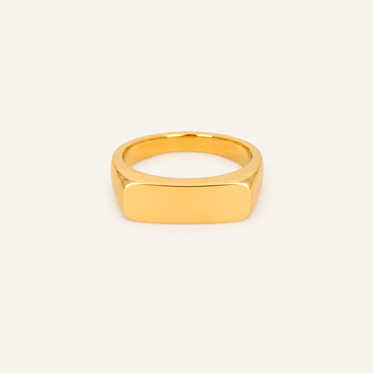 Aurelia Classic Gold Ring - gold plated classic band ring for women