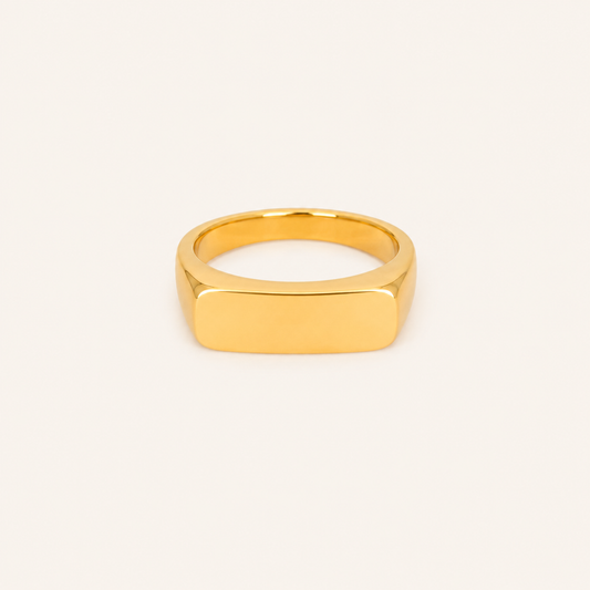 Aurelia Classic Gold Ring - gold plated classic band ring for women