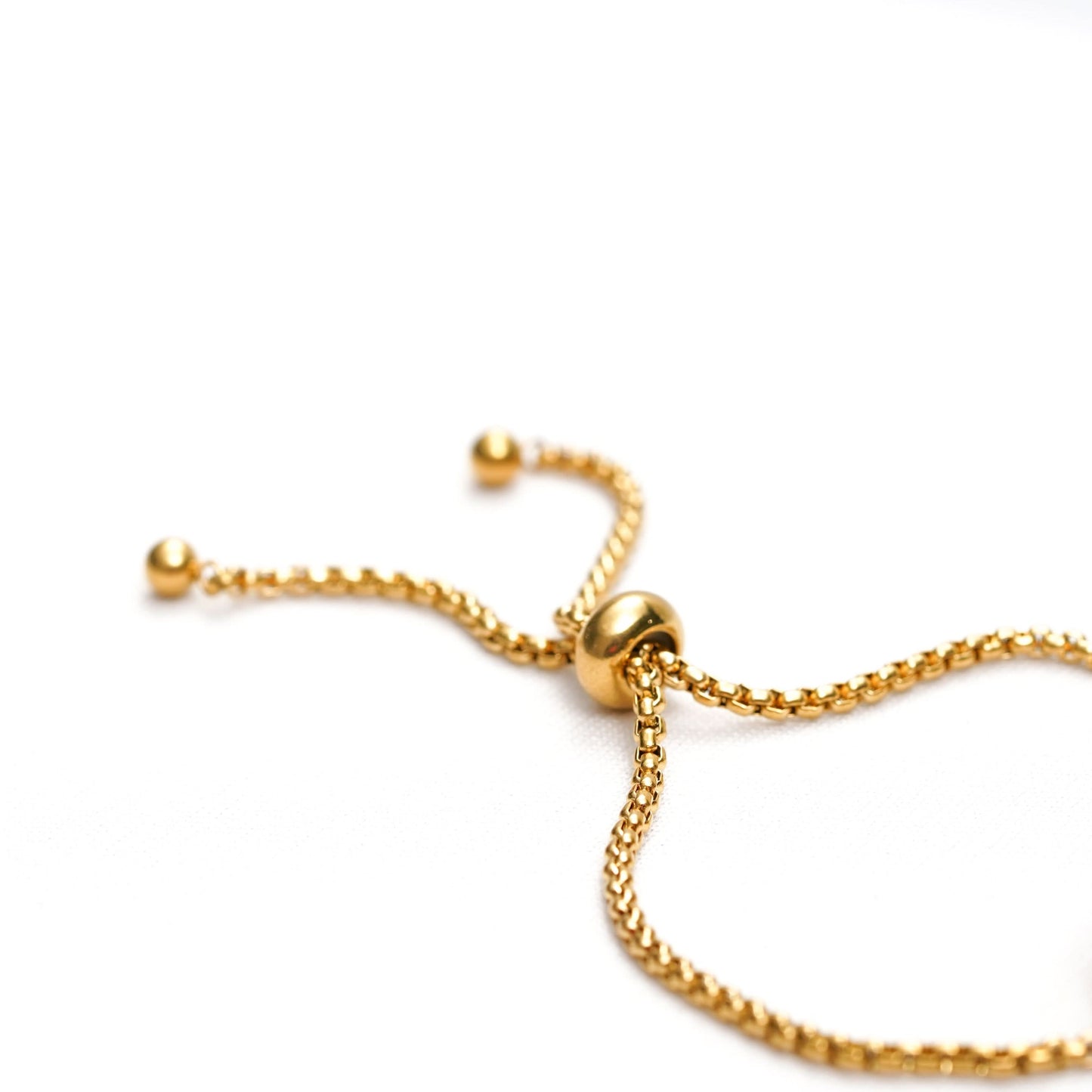 Aurelia Gold Bead Chain Bracelet - gold plated bead chain bracelet for women - view 3