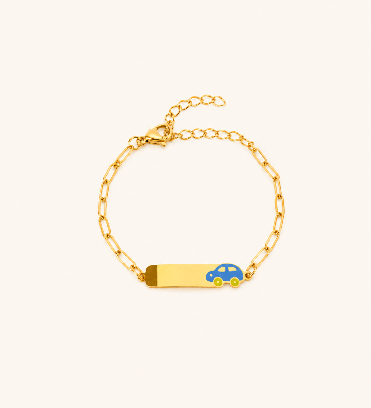 Aurelia Playful Charm Bracelet - gold plated cartoon charm bracelet for women - view 2