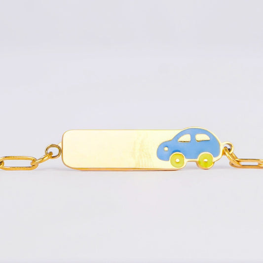 Aurelia Playful Charm Bracelet - gold plated cartoon charm bracelet for women - view 3