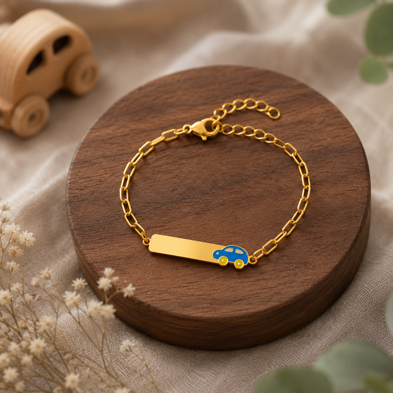 Aurelia Playful Charm Bracelet - gold plated cartoon charm bracelet for women - view 5