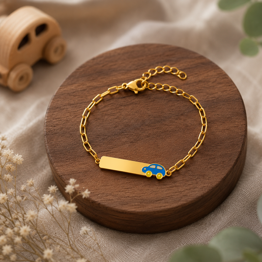 Aurelia Playful Charm Bracelet - gold plated cartoon charm bracelet for women - view 5