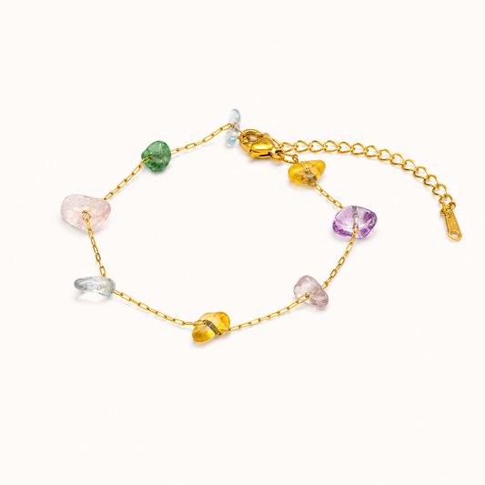 Aurelia Sweet Geometric Bracelet - gold plated geometric pattern bracelet for women - view 2