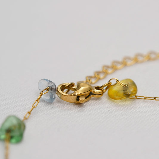Aurelia Sweet Geometric Bracelet - gold plated geometric pattern bracelet for women - view 3