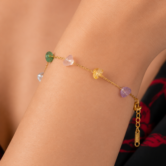 Aurelia Sweet Geometric Bracelet - gold plated geometric pattern bracelet for women