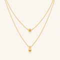 Aurelian Droplet Tier Layered Necklace