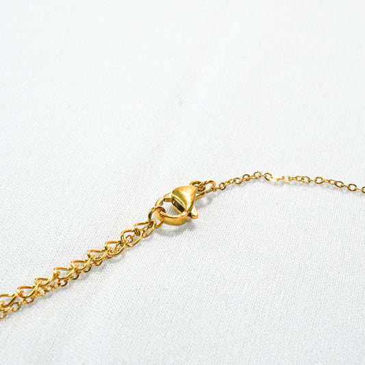 Baroque Pearl Style Gold Necklace - gold plated baroque pearl necklace for women - view 3