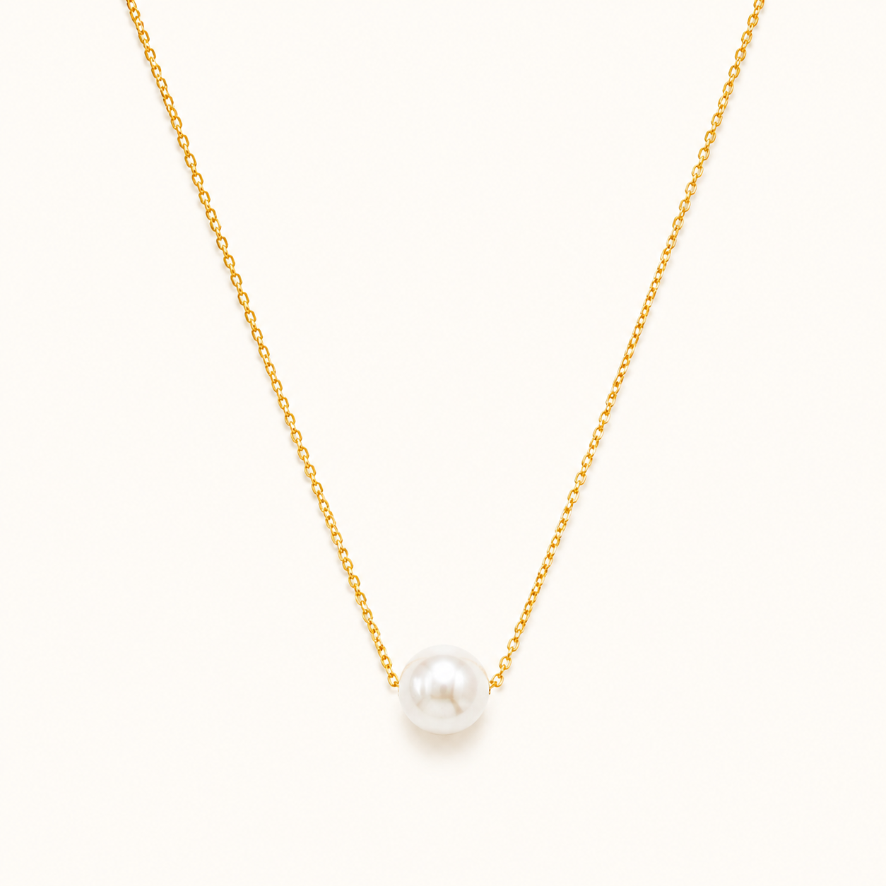Baroque Pearl Style Gold Necklace - gold plated baroque pearl necklace for women