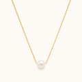 Baroque Pearl Style Gold Necklace