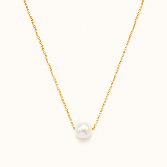 Baroque Pearl Style Gold Necklace - gold plated baroque pearl necklace for women