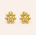 Beaded Floral Stud Earrings