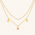 Blush Heart Luxe Necklace and Earrings Set