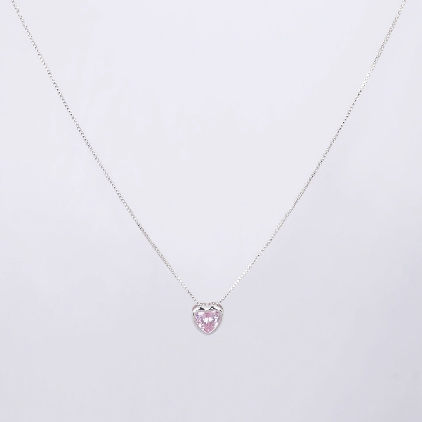 Blush Heart Zircon Necklace - gold plated blush heart zircon necklace for women
