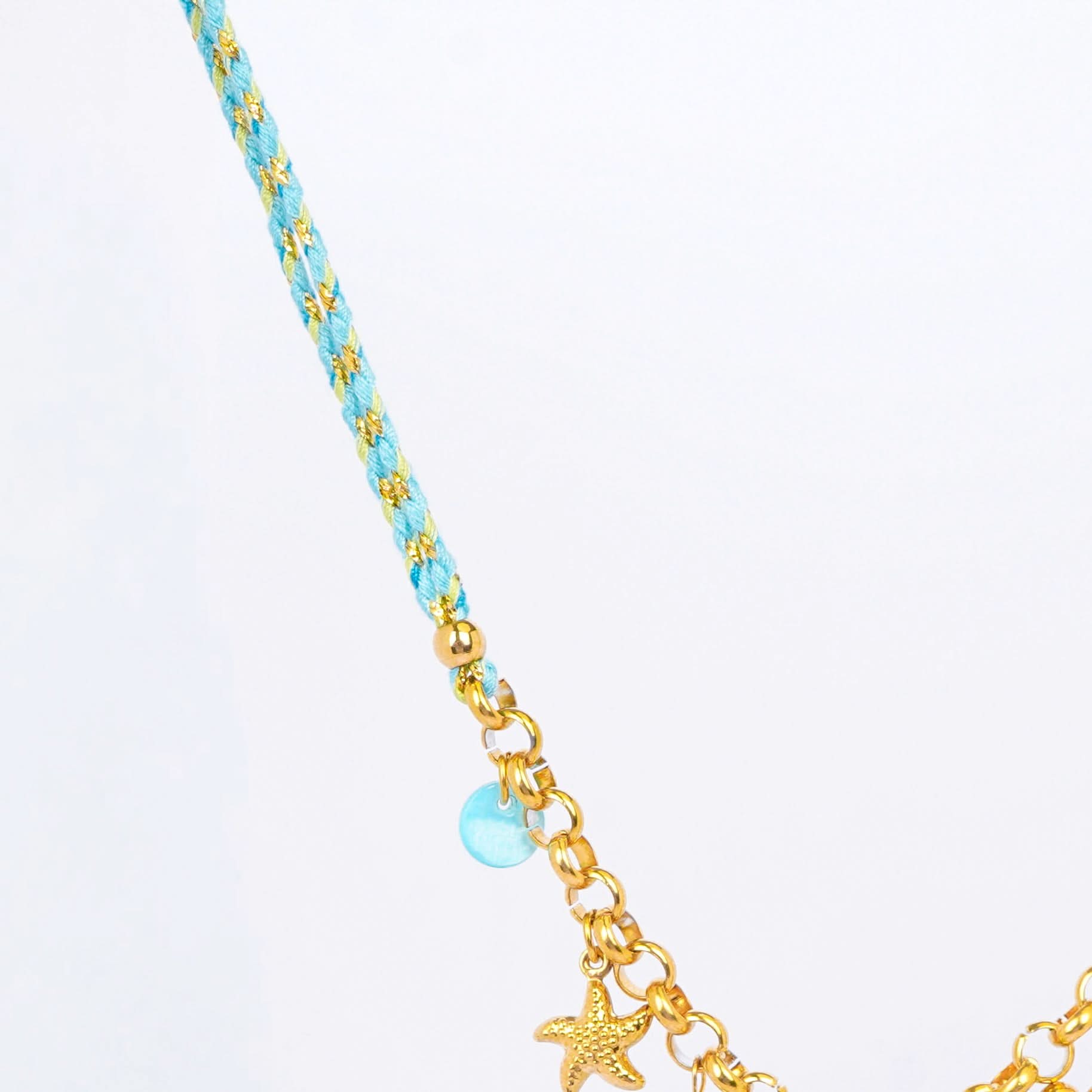 Bohemian Ocean Charm Necklace - gold plated ocean charm necklace for women - view 2