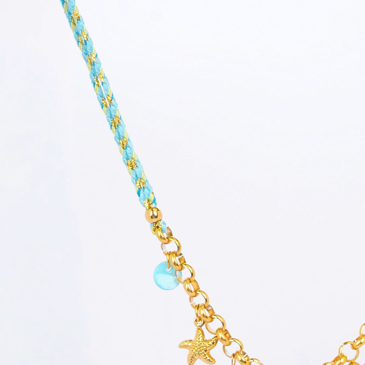 Bohemian Ocean Charm Necklace - gold plated ocean charm necklace for women - view 2