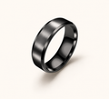 Bold Black Steel Ring