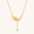 Butterfly Crystal Drop Y-Necklace
