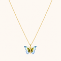Butterfly Sparkle Crystal Pendant Necklace