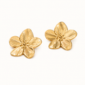 Celeste Folded Floral Retro Drop Earrings