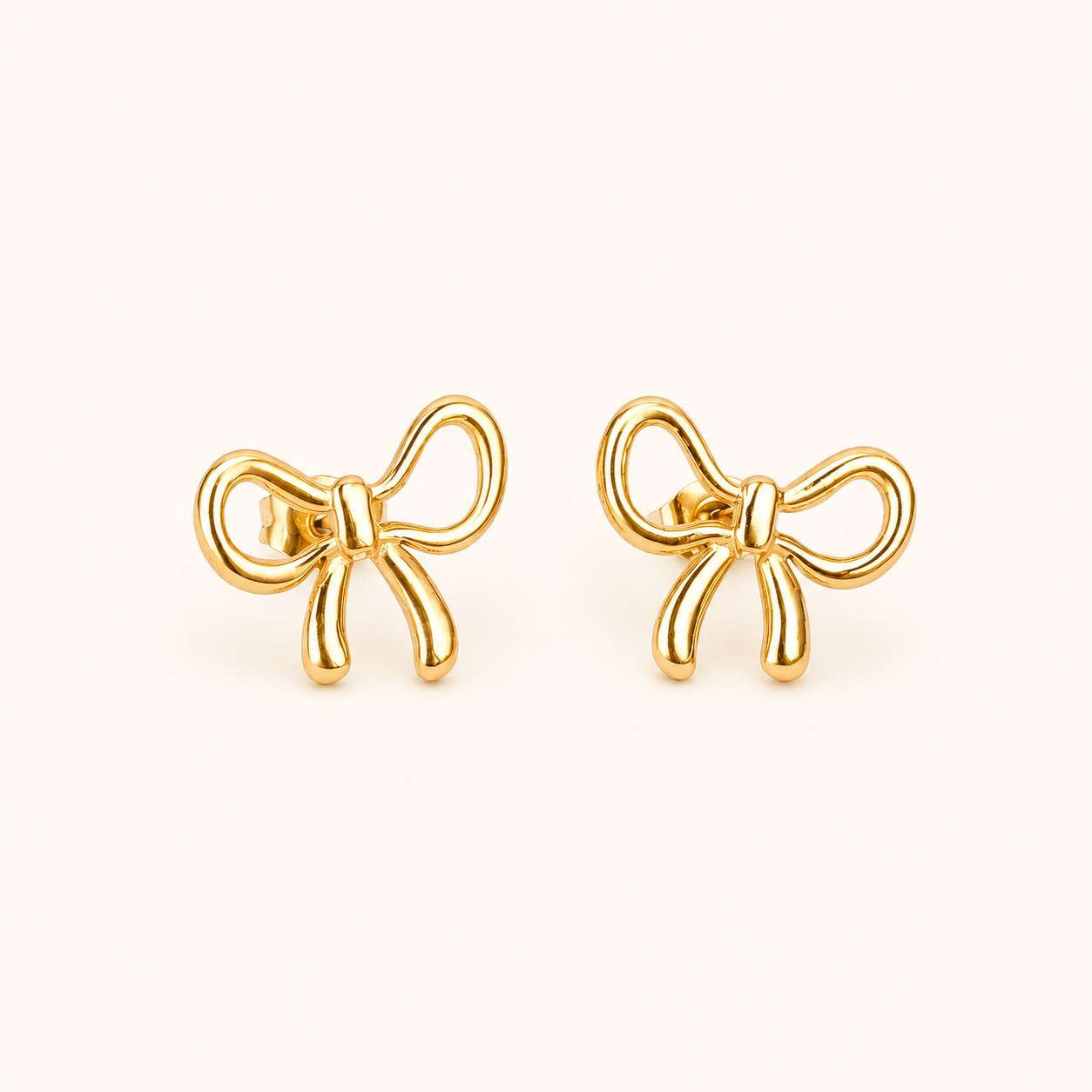 Celeste Silk Ribbon Coquette Drop Earrings - gold plated silk ribbon drop earrings for women