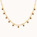 Celestia Bead Wave Chain Necklace