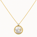 Celestial Mom Symbol Pendant Gold Necklace